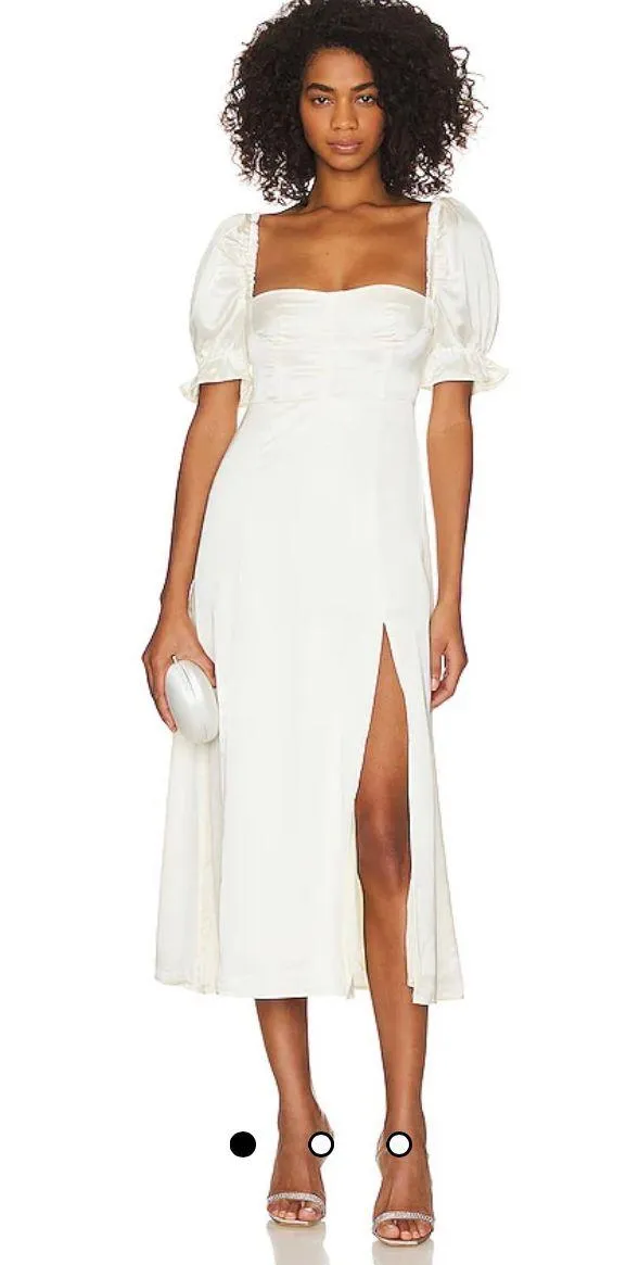 We Wore What White Silk Dress 10 - Image 2