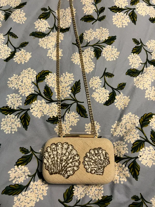 H&M Beaded And Embroidered Shell Clutch 🐚 - Image 2