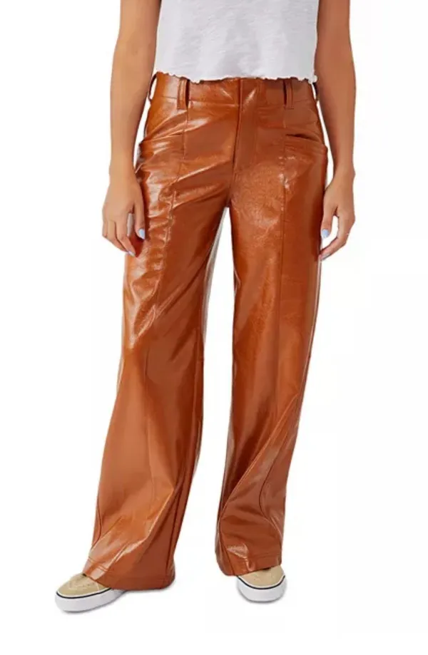 Free People We The Free Star Crossed Faux Leather Pants - Image 3