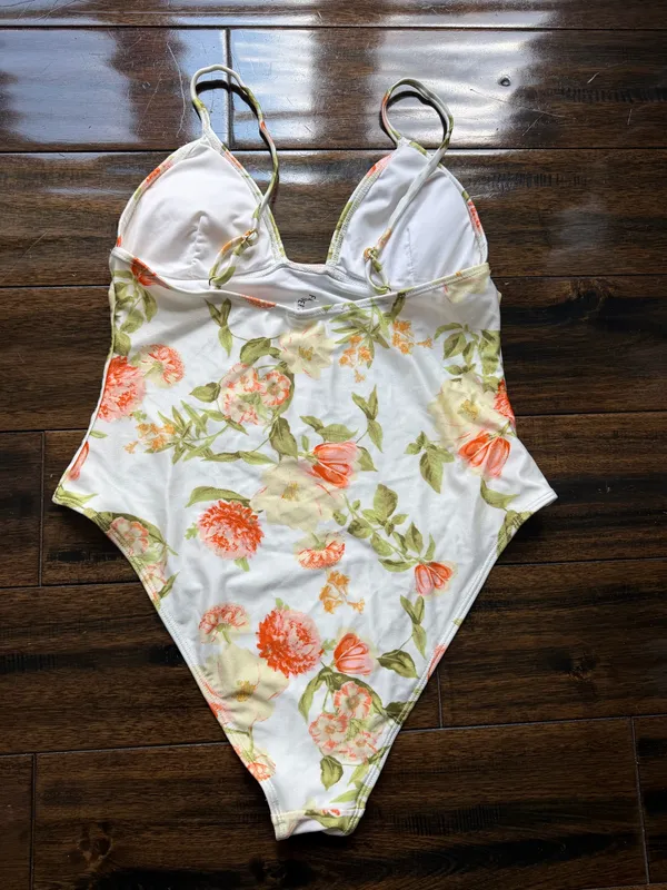 Forever 21 Floral One-Piece Swimsuit - Image 4