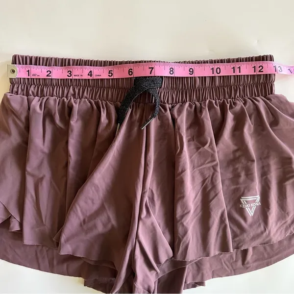 Keiki Kona Flowy Mauve Athletic Shorts Size Small - Image 7