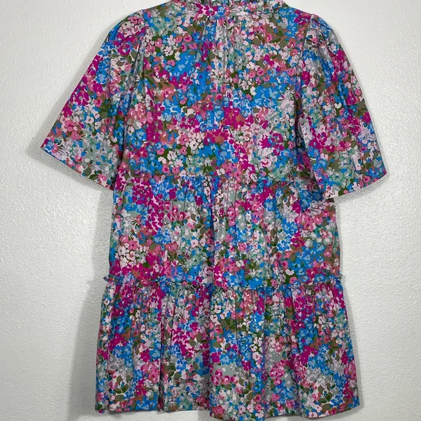 Sugarlips Vibrant Floral Mini Dress Size XS 100% Cotton - Image 10