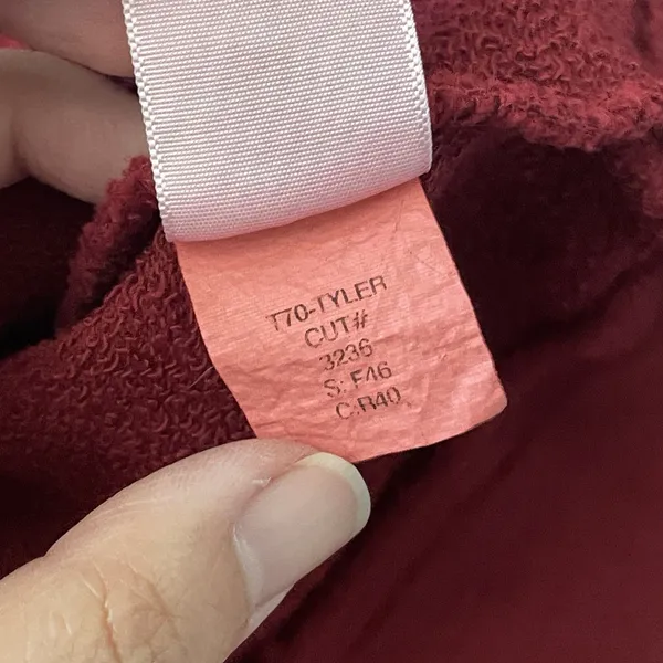 perfectwhitetee Crewneck Sweatshirt french terry cotton tyler womens Red xsmall - Image 7