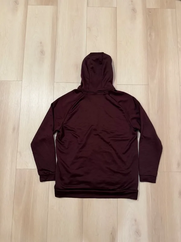 Nike Dri-Fit Maroon Full Zip hooded Sweatshirt Men's Size XL - Image 5