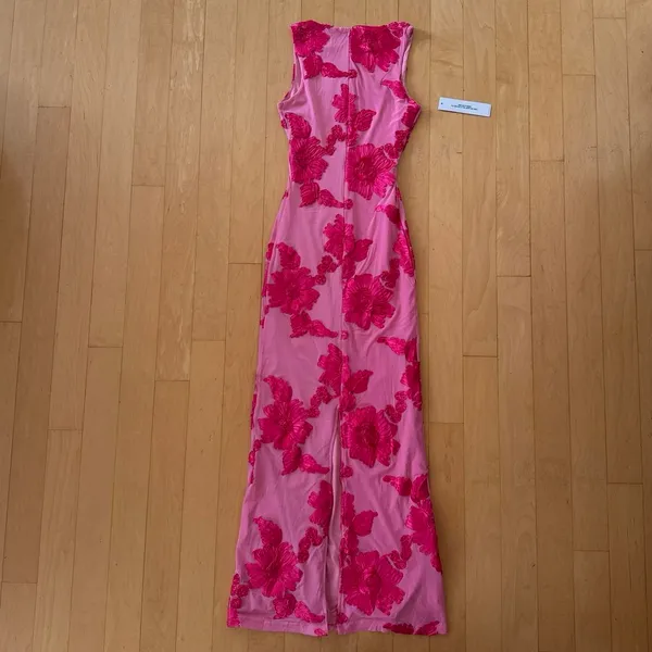 Princess Polly Fionna pink floral maxi dress - Image 3