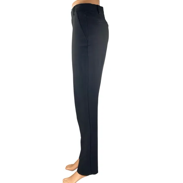 Quince Women's Black Straight Skinny High Waisted Pull On Trousers Dress Pants S - Image 2