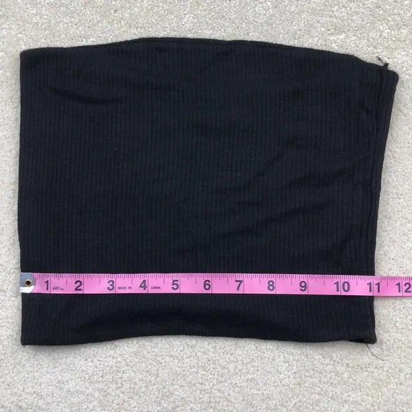 Windsor: Black Ribbed Bandeau - Image 3