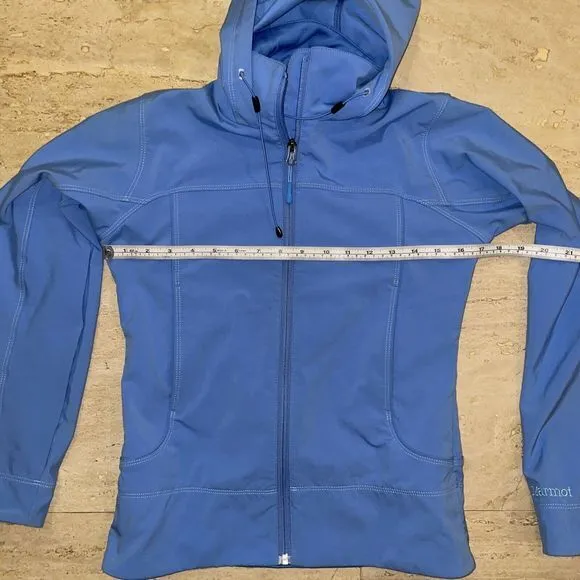 Women's‎ Marmot Riverfront Blue Insulated Hooded Jacket Sz XS - Image 3