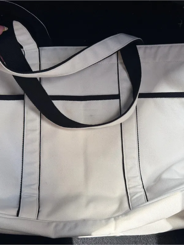 lululemon athletica White Tote with Black Logo and Trim - Image 4
