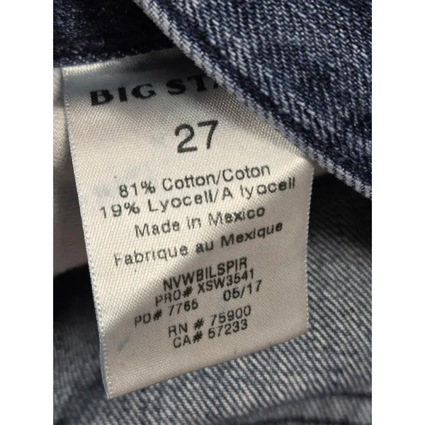 Big Star Jeans Nova XVI. 12 Billie Slim Slouch Jeans Size 27x27 - Image 4