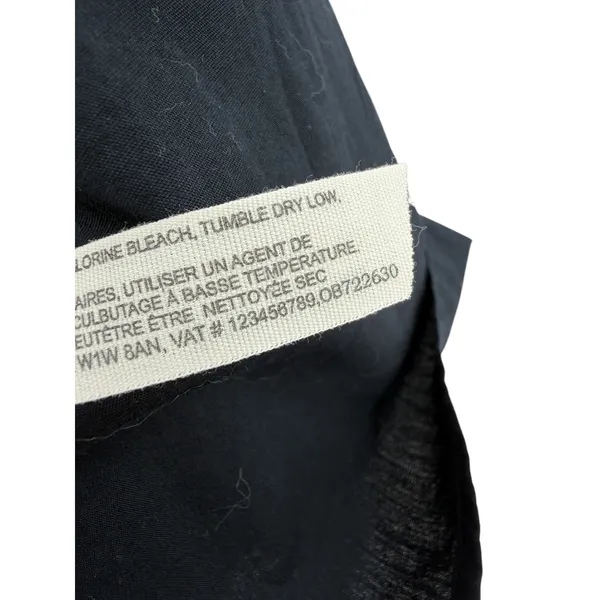 Free People Wrap Tie Front‎ Button Shorts Black Cotton Asymmetrical Size XS - Image 10