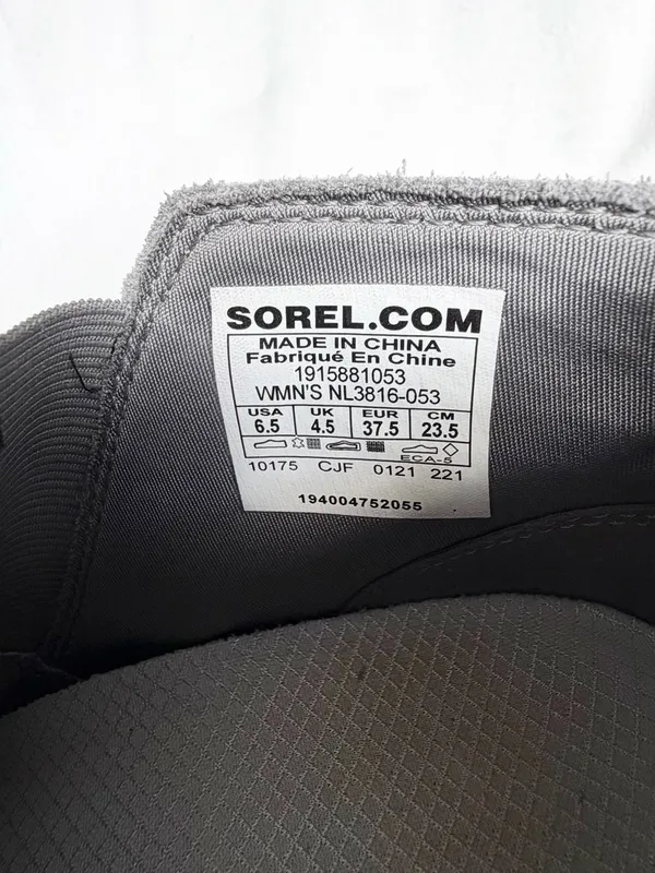 Sorel Evie 2 Chelsea Boots Gray Leather Hidden Wedge Lug Ankle Booties 6.5 - Image 11