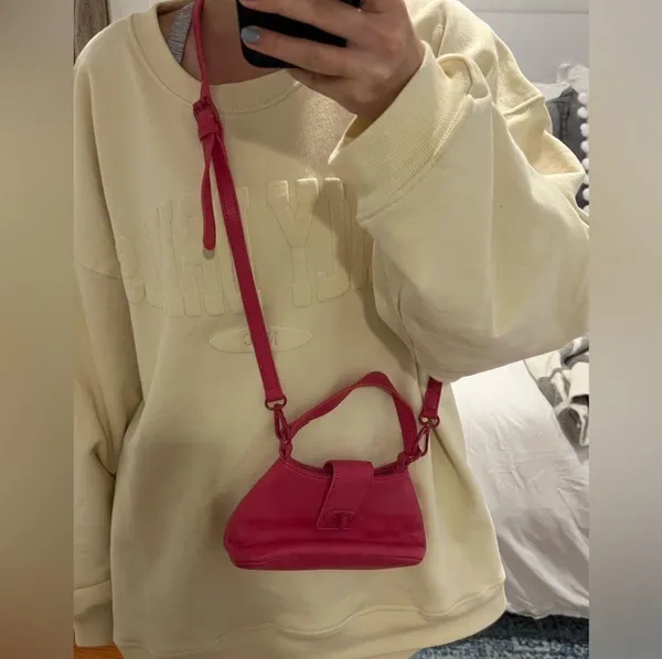 Forever 21 hot pink crossbody mini purse - Image 2