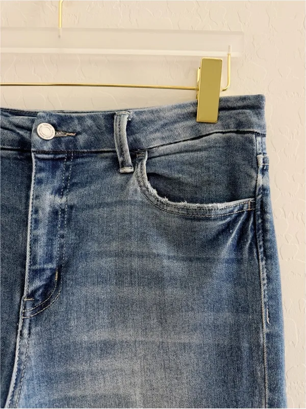 Vervet "Pleasantly" Kick Flare Jean High-Rise Relaxed Fit Ankle Length Size 30 - Image 6