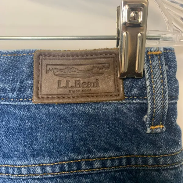 LL Bean Fleece Lined Jeans Sz 14P Double L - Image 4
