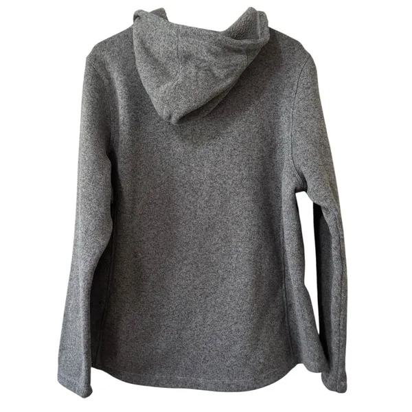 The North Face Toggle Neck Hoodie Sweatshirt Gray Fleece Women Size XL Outdoor - Image 2