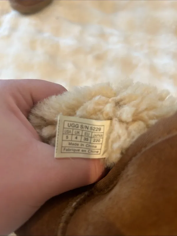 UGG Tall Shearling-Lined Suede Boots in Chestnut - Image 2