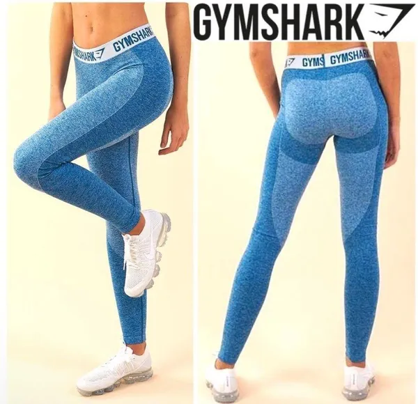 Gymshark Leggings Seamless Blue Small - Image 2