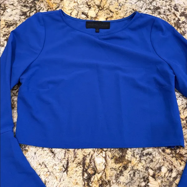 Kendall & Kylie Royal Blue Crop Top - Image 4