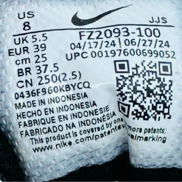 Nike Promina PRM Women's Size 10 White-Metallic Silver Running Shoes FZ2093-100 - Image 10