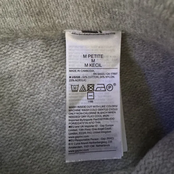 Gap Womens Knit Pull On Flared Leg Sweatpants Gray Medium Petite NWT 836219-00-4 - Image 9