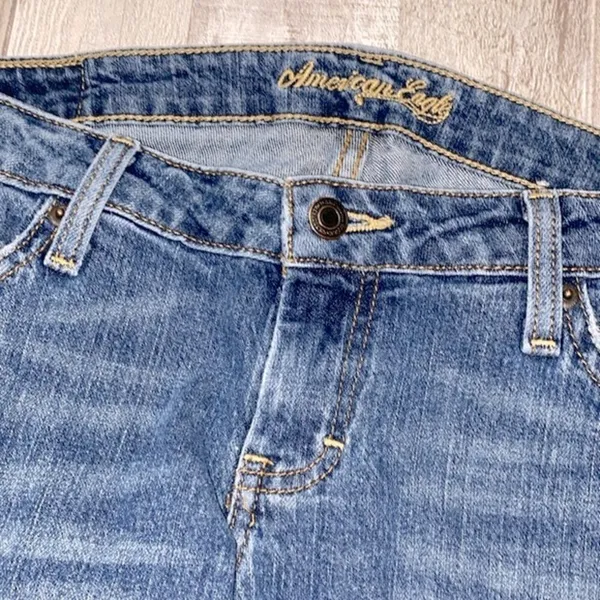 American Eagle jeans size 6 regular vintage stretch skinny flare - Image 4