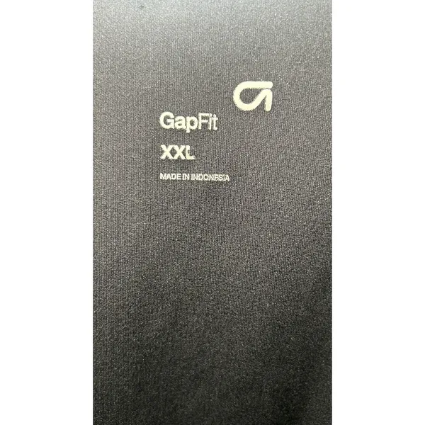 GapFit Exercise‎ Dress V-Neck XXL Black Built-in Shorts Pocket Athleisure Active - Image 3