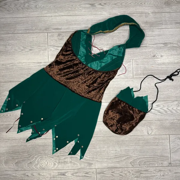 Disney leg Avenue Robin Hood Halloween costume cosplay dress and bag / purse s/m - Image 6
