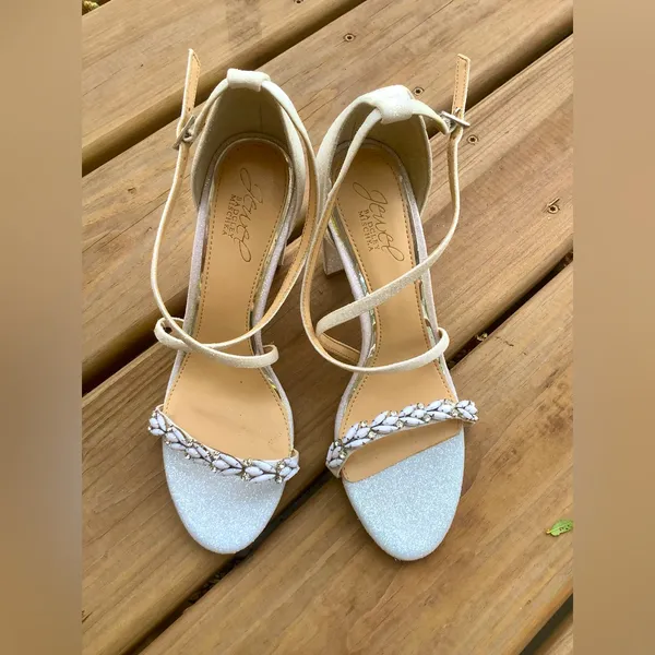 Badgley Mischka Dressy embellished sandals 💖 - Image 3