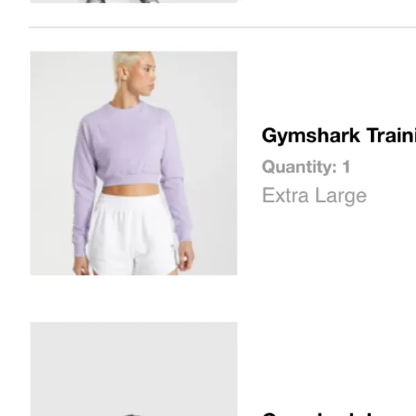 NWOT Gymshark crop sweater lilac size XL - Image 5