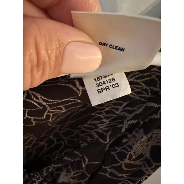 Old Navy Maxi Dress Black/White Floral Sleeveless Fairy Grunge Sz.14 Vintage Y2K - Image 4