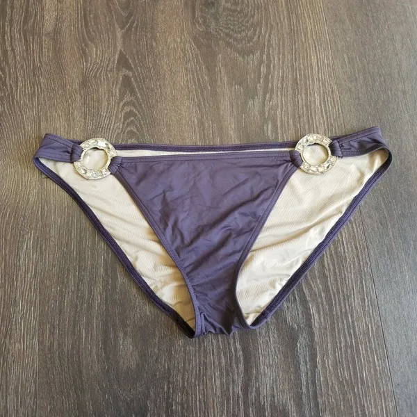 Source Unknown Two Piece Bikini w/ Bling Bottom Purple Size Large - Image 6