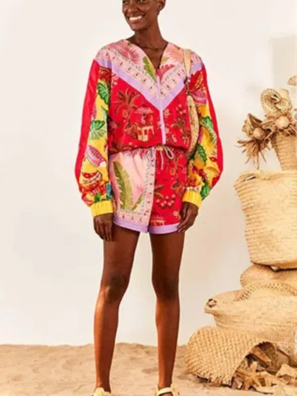 FARM Rio Mixed Scarves Shorts - Image 4