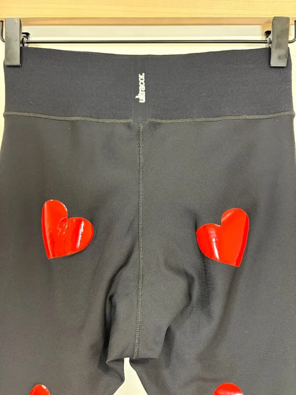 🌟 Ultracor 🌟 Heart Knockout Ultra High Waisted Active Leggings Black / Red M - Image 7