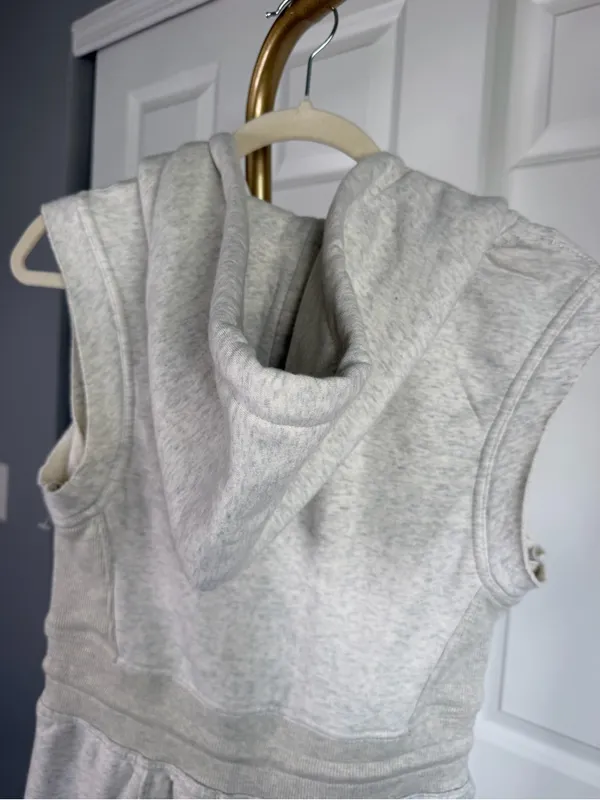 Free People Movement Jumpsuit Size XS Gray Hooded Wide Leg NWOT - Image 10