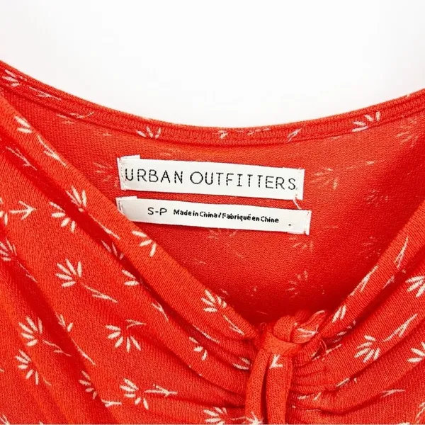 Urban Outfitters‎ Old Soul Floral Cropped Top Women's S Orange European Summer - Image 7