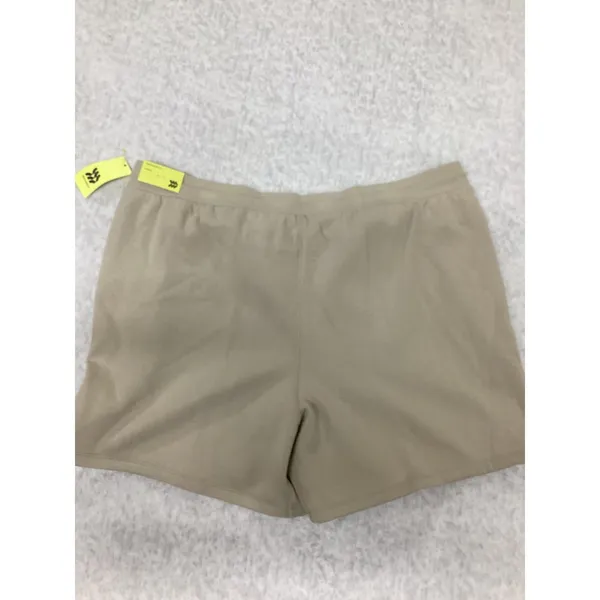 All in Motion Womens Fleece Shorts Almond Beige 6" Inseam L 041-01-2062 - Image 2