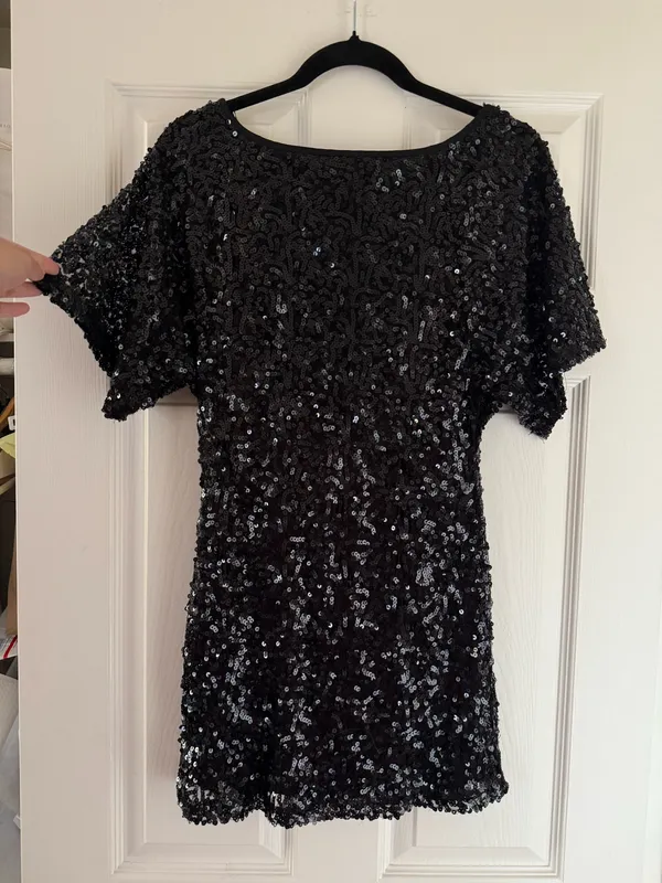 Windsor Black Sequin Dress - Image 4