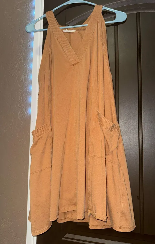 Tan dress Brown Size M - Image 9