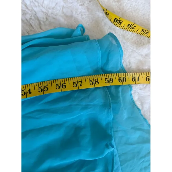 Lulus Tier and Now Blue Tie-Back Tiered Maxi Dress Size Large NWT Wedding Formal - Image 7