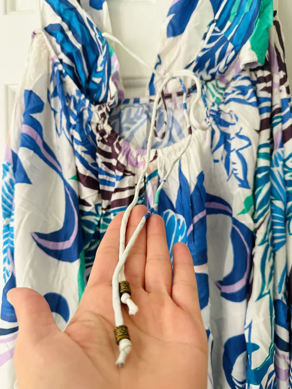 Anthropologie Plunge Cutout Maxi Dress/Cover-Up, Size L - Image 10