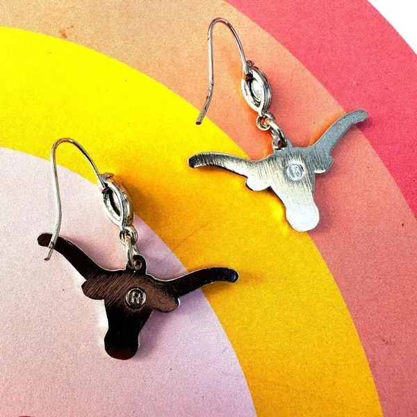 Texas Longhorns dangle earrings - Image 4