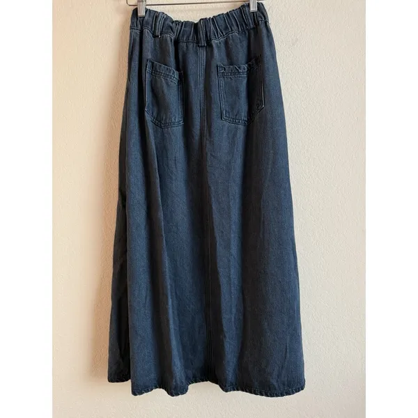 YFB Young Fabulous & Broke High Rise Elastic Waist Jean Skirt Small 90s Y2K Boho - Image 8