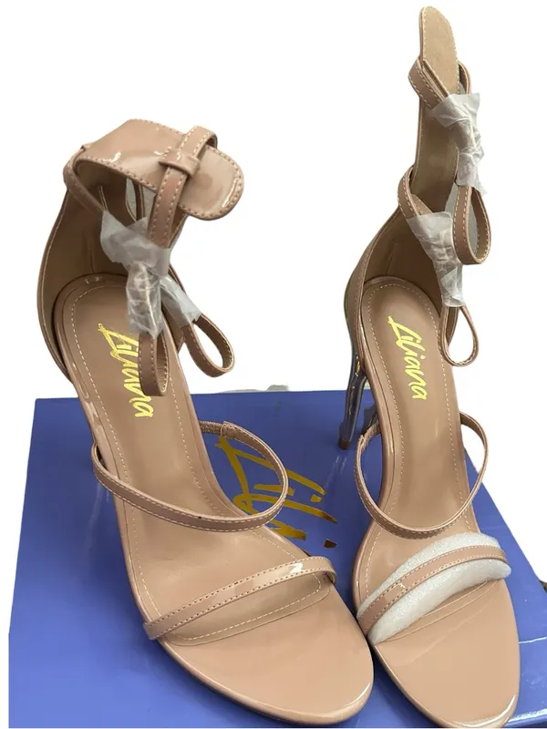 Liliana Nude Strap with Gold Stallion House Silhouette Heel - Image 2