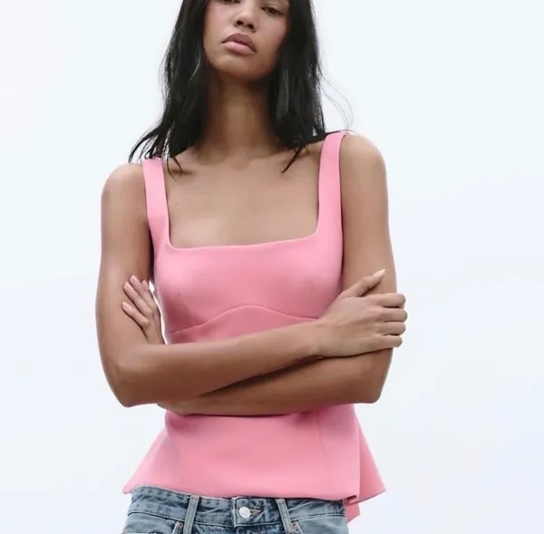 Zara Pink Summer Top - Image 2