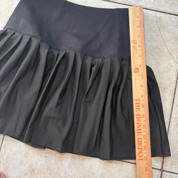 Attarco Black Pleated Tennis‎ Skort High Waisted Athletic Mini Skirt Size M - Image 4