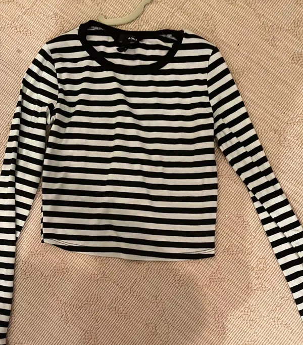 AQUA striped long sleeve shirt - Image 2