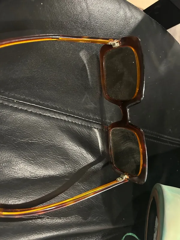 Oversized Square Tortoiseshell Sunglasses - Image 6