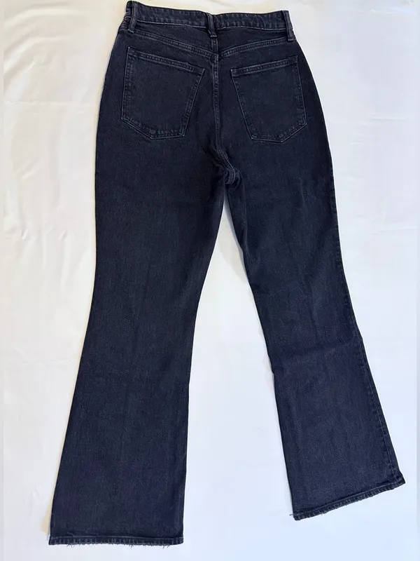 NWT Abercrombie & Fitch Curve Love HR Vintage Flare Jeans – Black Pintuck 30/10R - Image 11