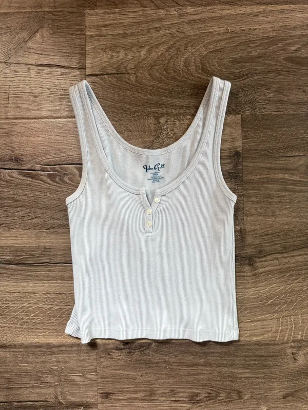 Brandy Melville Light Blue Tank Top - Image 2